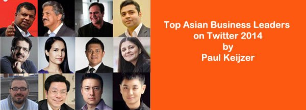 top asian business leaders twitter 2014